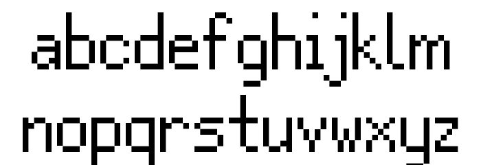 Mercutio NBP Basic Font LOWERCASE