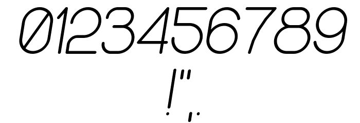 Mercy Italic Font OTHER CHARS