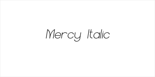 Mercy Italic Logo