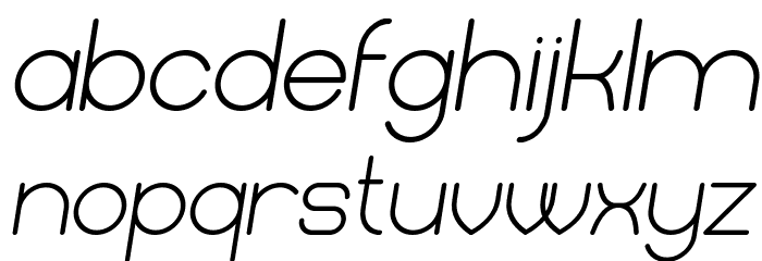 Mercy Italic Font LOWERCASE