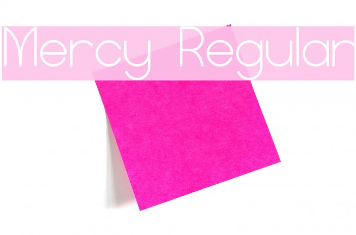 Mercy Regular Font examples
