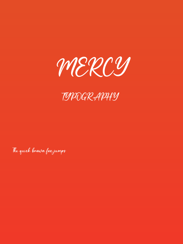 Mercy Poster