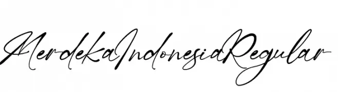 MerdekaIndonesiaRegular  Frei Schriftart Herunterladen