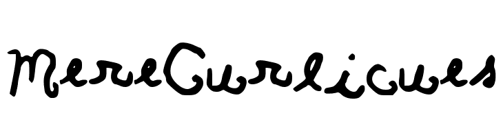 MereCurlicues  Frei Schriftart Herunterladen