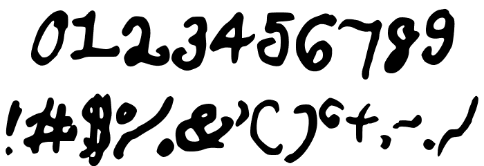MereCurlicues Font OTHER CHARS