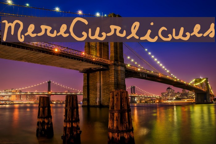 MereCurlicues Font examples
