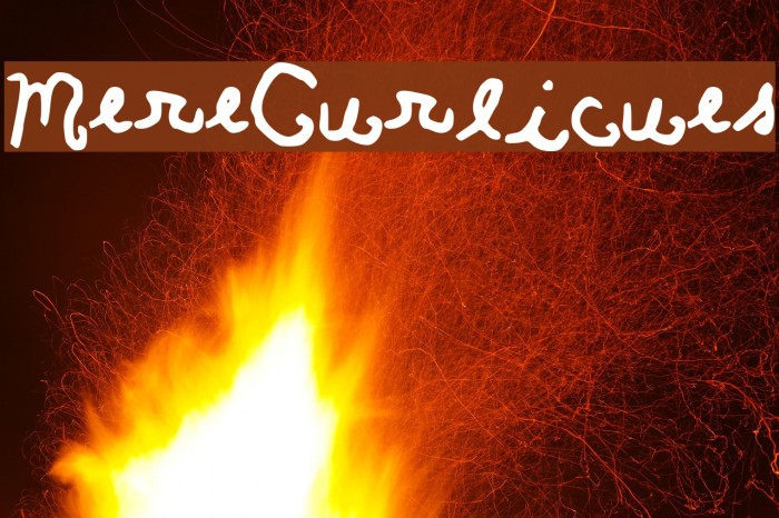 MereCurlicues Font examples