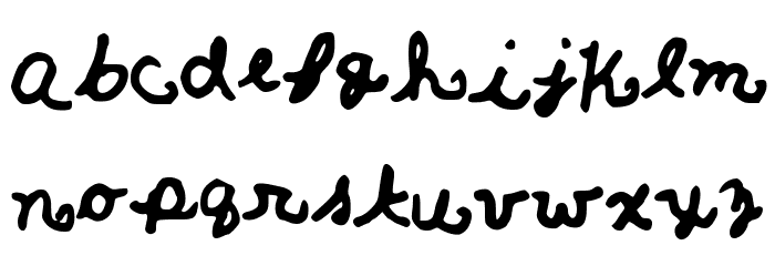 MereCurlicues Font LOWERCASE