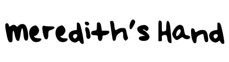 Meredith's Hand  नि: शुल्क फ़ॉन्ट्स डाउनलोड