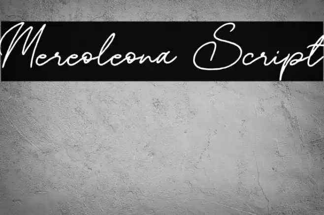 Mereoleona Script Font examples
