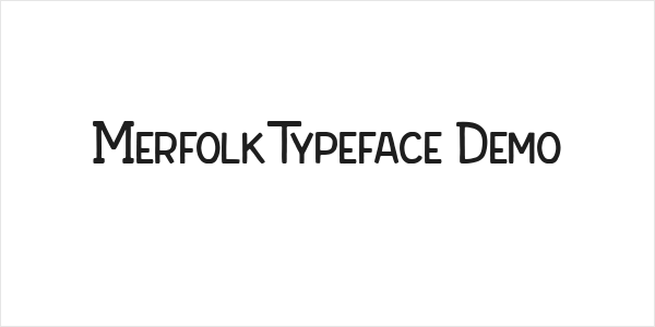 Merfolk Typeface Demo Logo