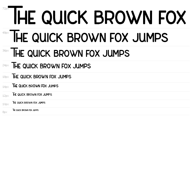 Merfolk Typeface Demo Waterfall