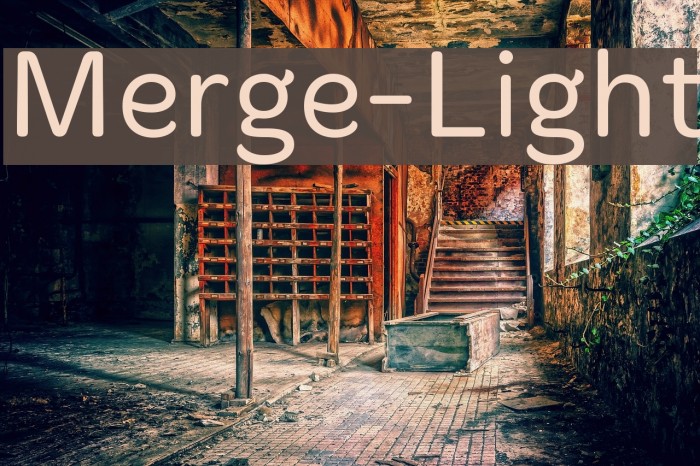 Merge-Light Font examples