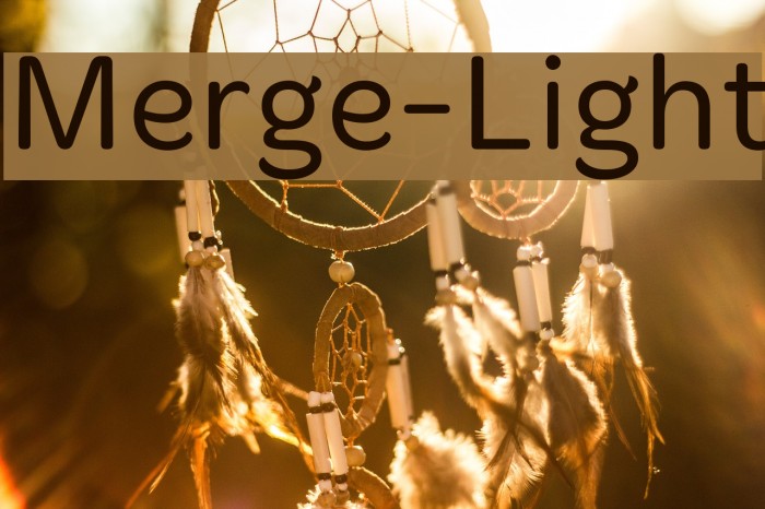 Merge-Light Font examples