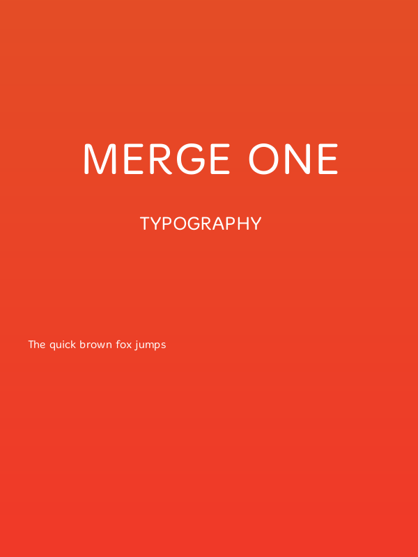 Merge One Poster
