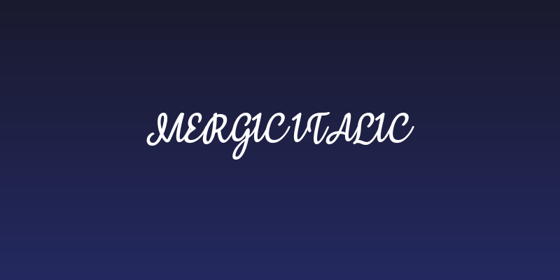 Mergic Italic Social Header