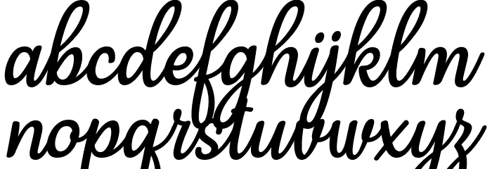Mergic Italic Font LOWERCASE