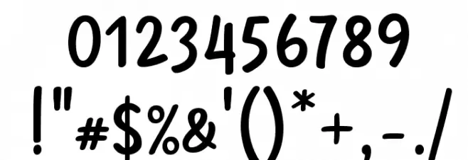 Mergic Font OTHER CHARS