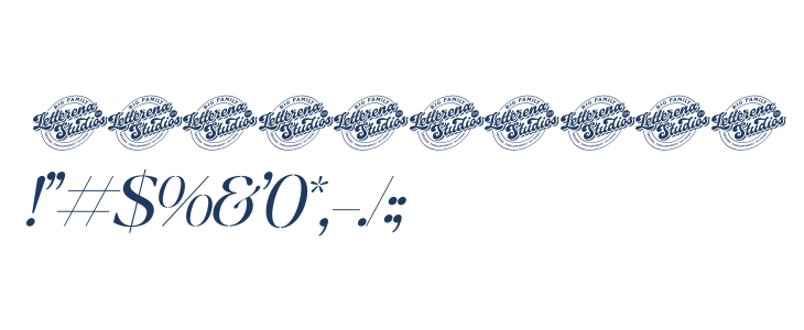 Mergila DEMO VERSION Italic Other Characters