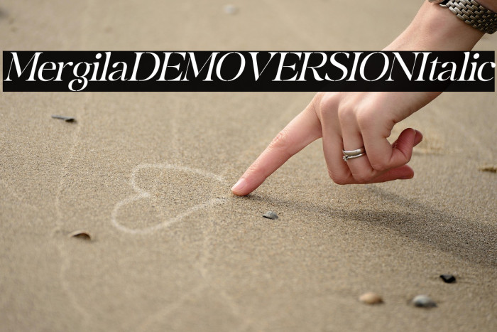 Mergila DEMO VERSION Italic Example 3
