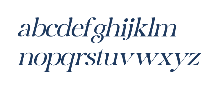 Mergila DEMO VERSION Italic Lowercase