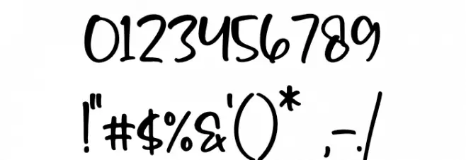 Mergolla Beauty Font OTHER CHARS