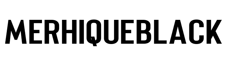 Merhique Black  Free Fonts Download