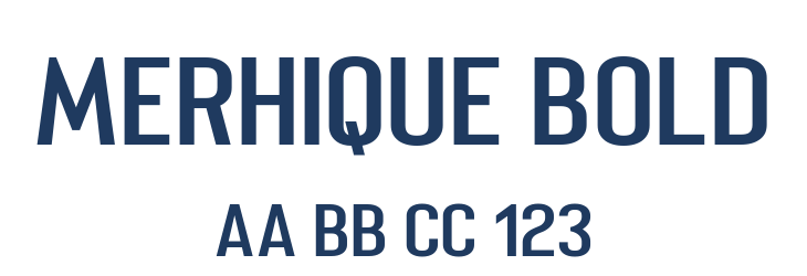 Merhique Bold Font Preview