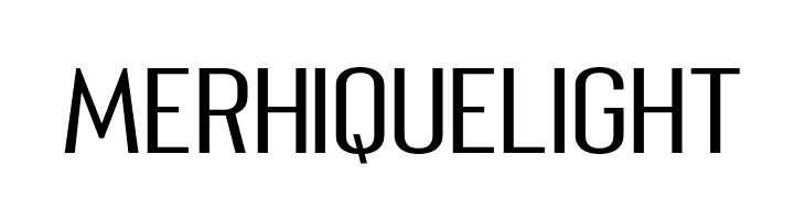 Merhique Light  Frei Schriftart Herunterladen