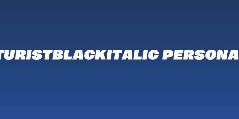 MericaFuturistBlackItalic PERSONAL USE ONLY Social Header