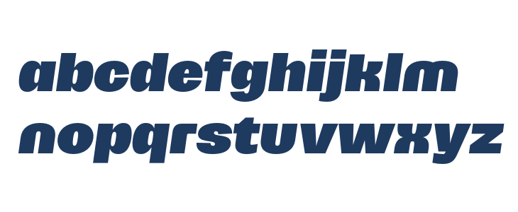 MericaFuturistBlackItalic PERSONAL USE ONLY Lowercase