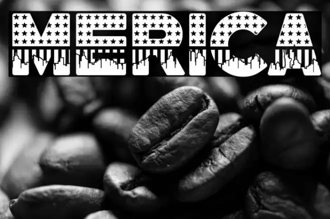 Merica Font examples