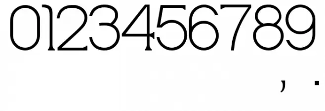 Meridian Font OTHER CHARS