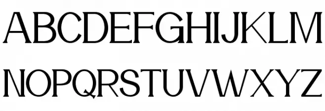 Meridian Schriftart Groß