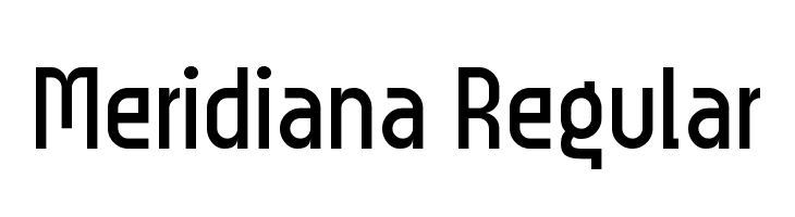 Meridiana Regular Font