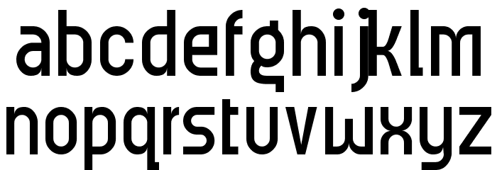 Meridiana Regular Font LOWERCASE