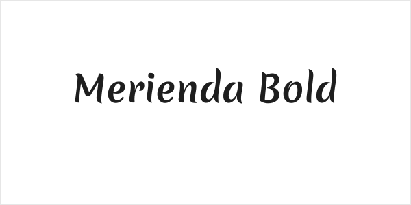 Merienda Bold Logo