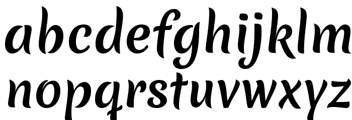 Merienda Bold Font LOWERCASE