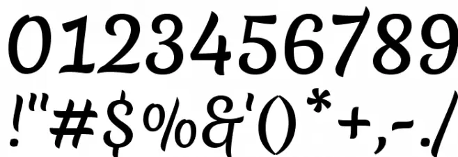 Merienda Font OTHER CHARS