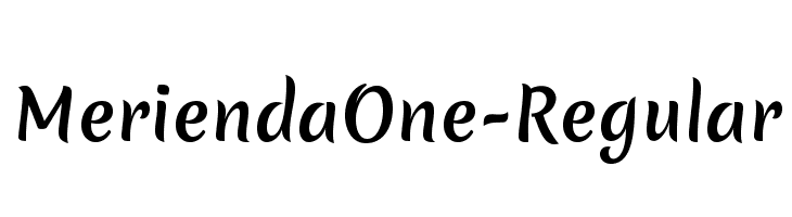 MeriendaOne-Regular Font