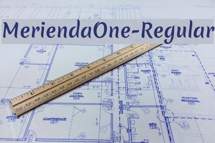 MeriendaOne-Regular Font examples