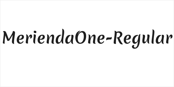 MeriendaOne-Regular Logo