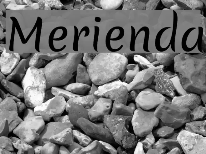Merienda Font examples
