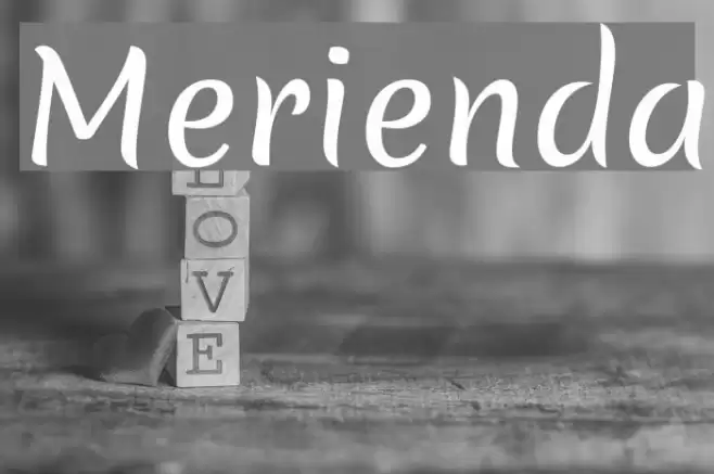 Merienda Font examples