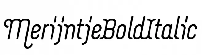 Merijntje Bold Italic  नि: शुल्क फ़ॉन्ट्स डाउनलोड