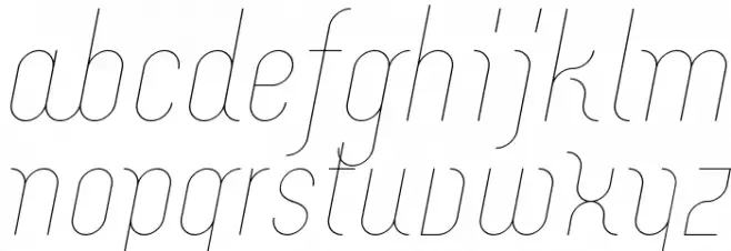 Merijntje ExtraLight Italic フォント 小文字