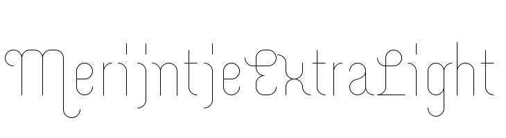Merijntje ExtraLight  Free Fonts Download