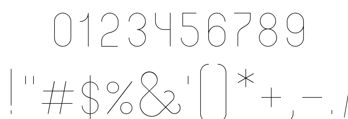 Merijntje ExtraLight Font OTHER CHARS