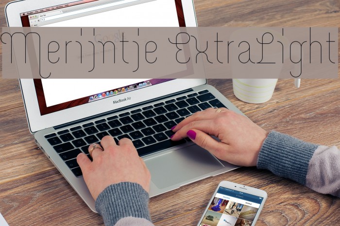 Merijntje ExtraLight Font examples