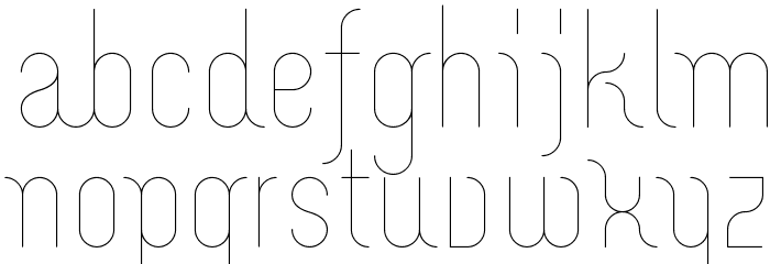 Merijntje ExtraLight Font LOWERCASE